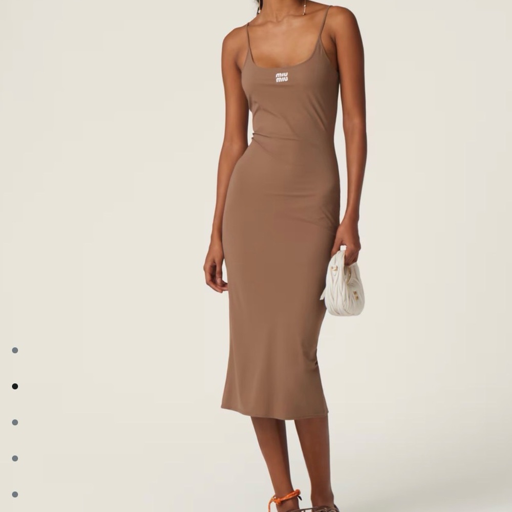 Miu Miu Tan Maxi Dress - Picture 4 of 4